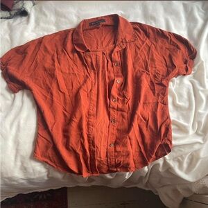 Kaii Terracotta Button-Up Shirt